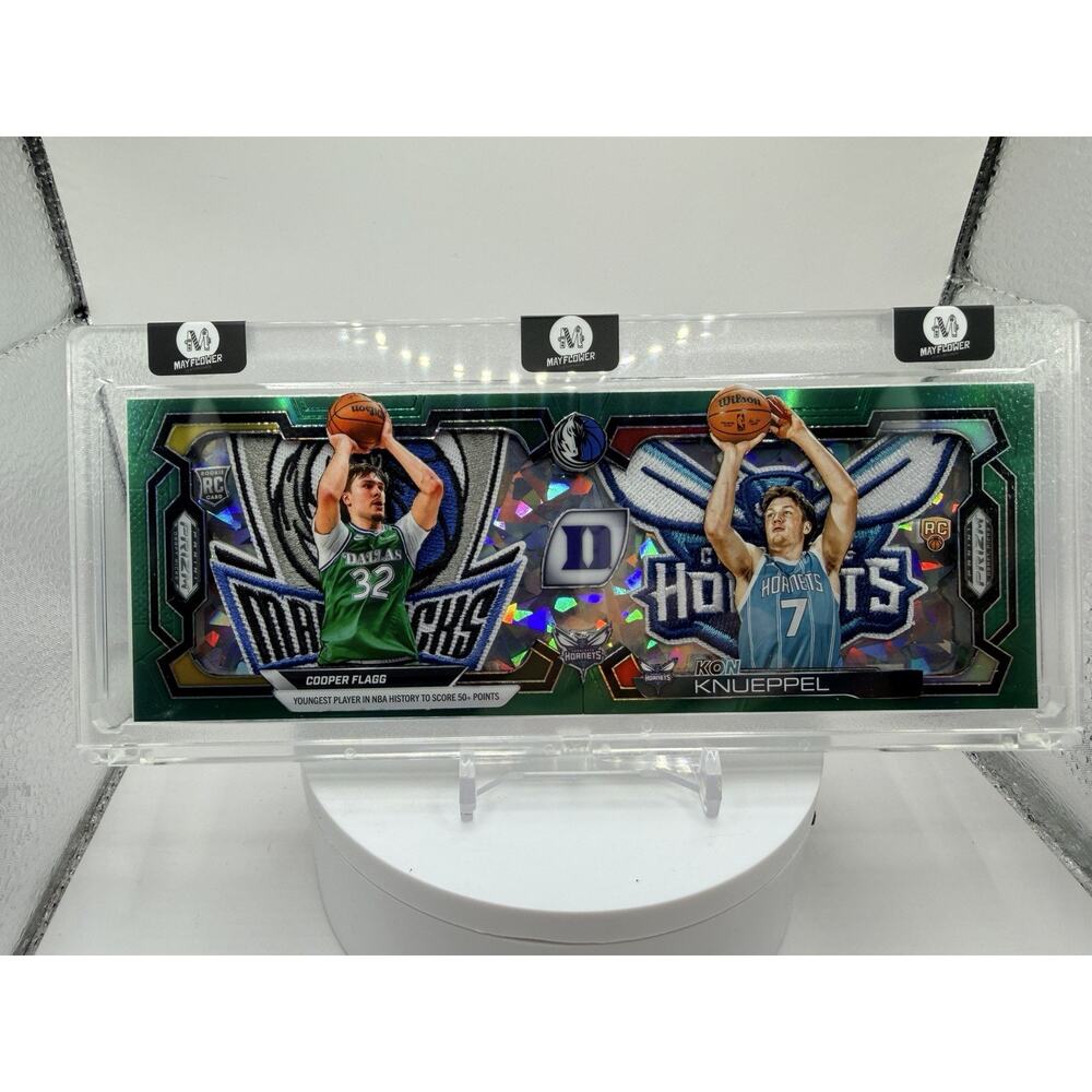 Art Card Cooper Flagg & Kon Knueppel With Patches Duke Duel Made By Mayflower